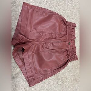 Faux leather shorts Zara